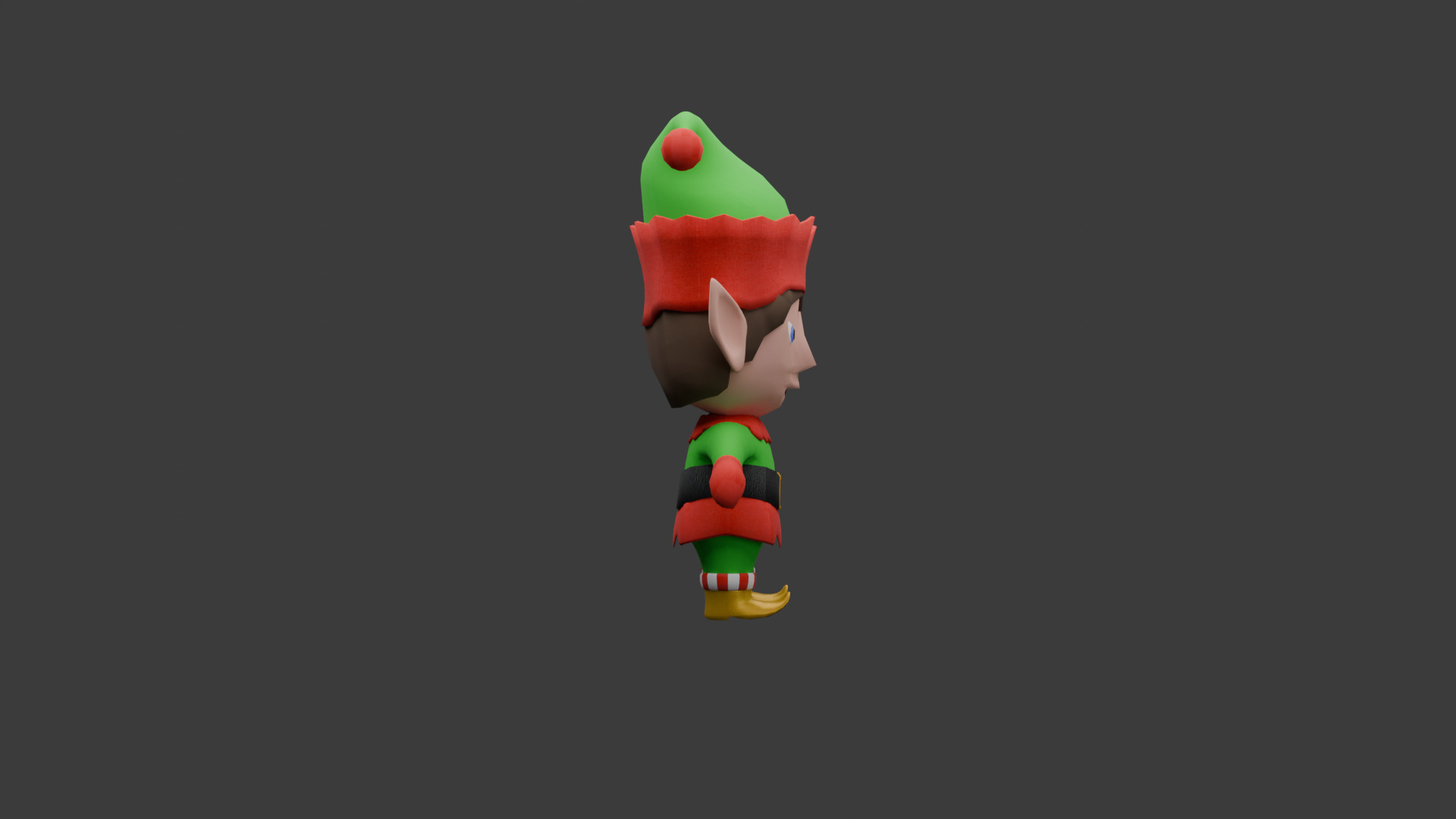 Christmas Elf 3D model_7