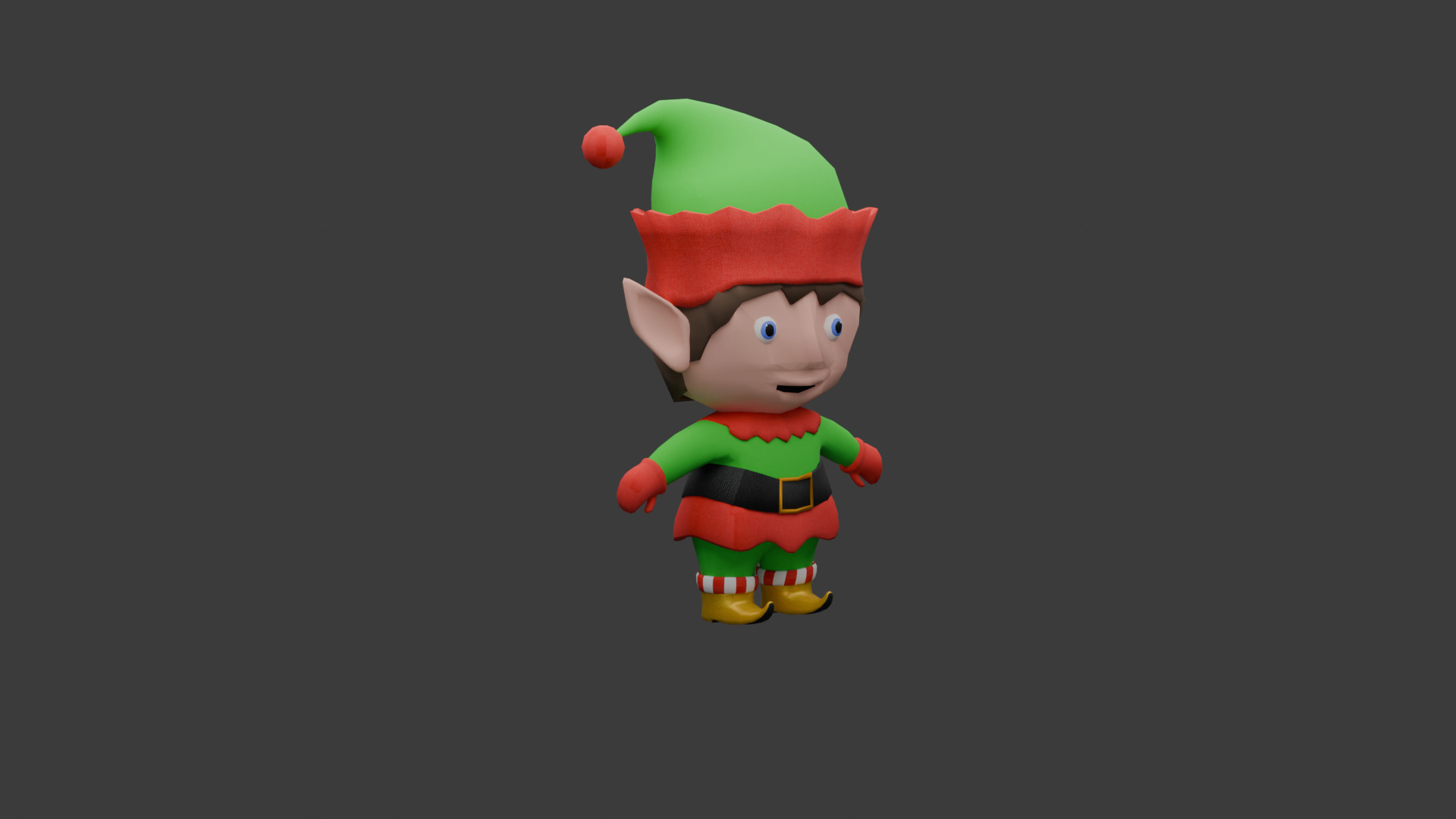 Christmas Elf 3D model_8