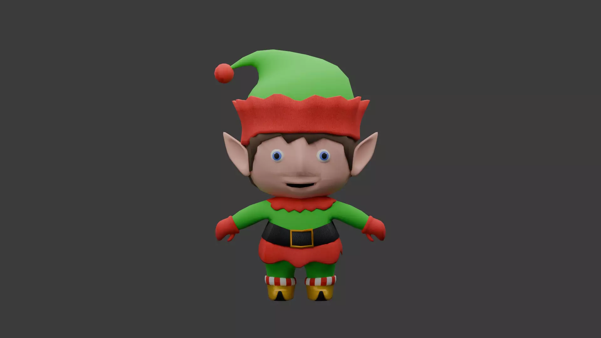 Christmas Elf 3D model_0