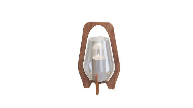 Decorative Candle Holder  A Touch of Warmth and Elegance Low-poly 3D model