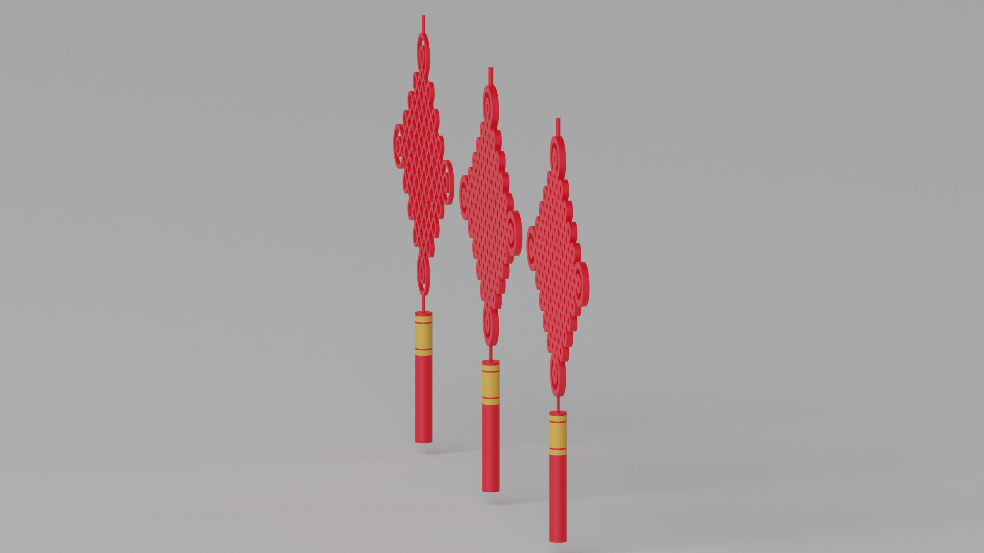 Cartoon Chinese Knot 3D model_6