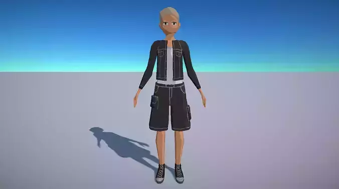 Casual boy game character