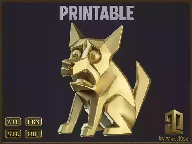 Dog Geometric Canine Charm