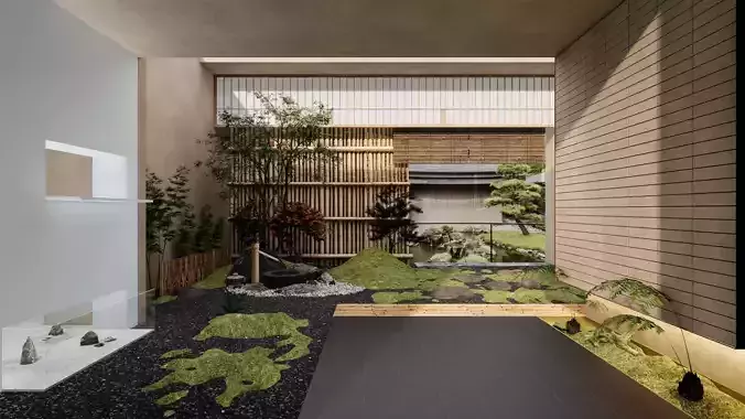 Japanese Modern - style Courtyard Landscape Design