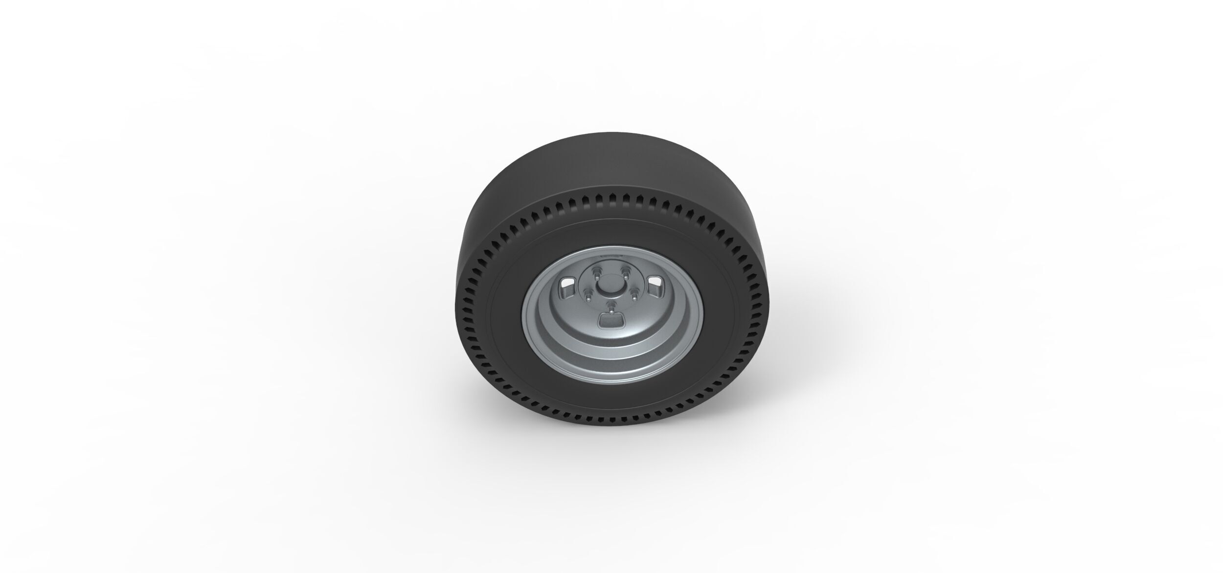 Rear wheel of vintage dragster Version 3 Scale 1 to 25 3D print model_5