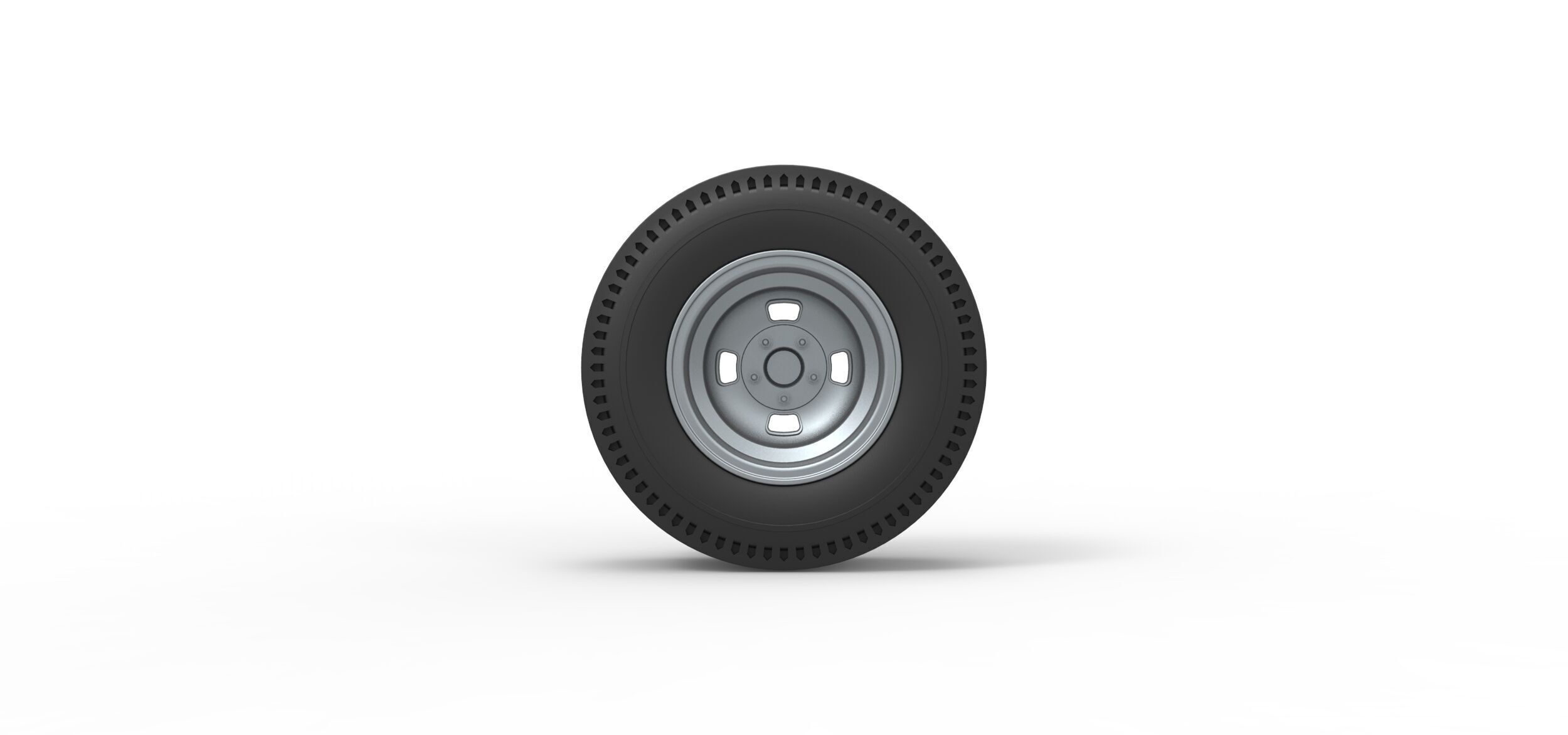 Rear wheel of vintage dragster Version 3 Scale 1 to 25 3D print model_4