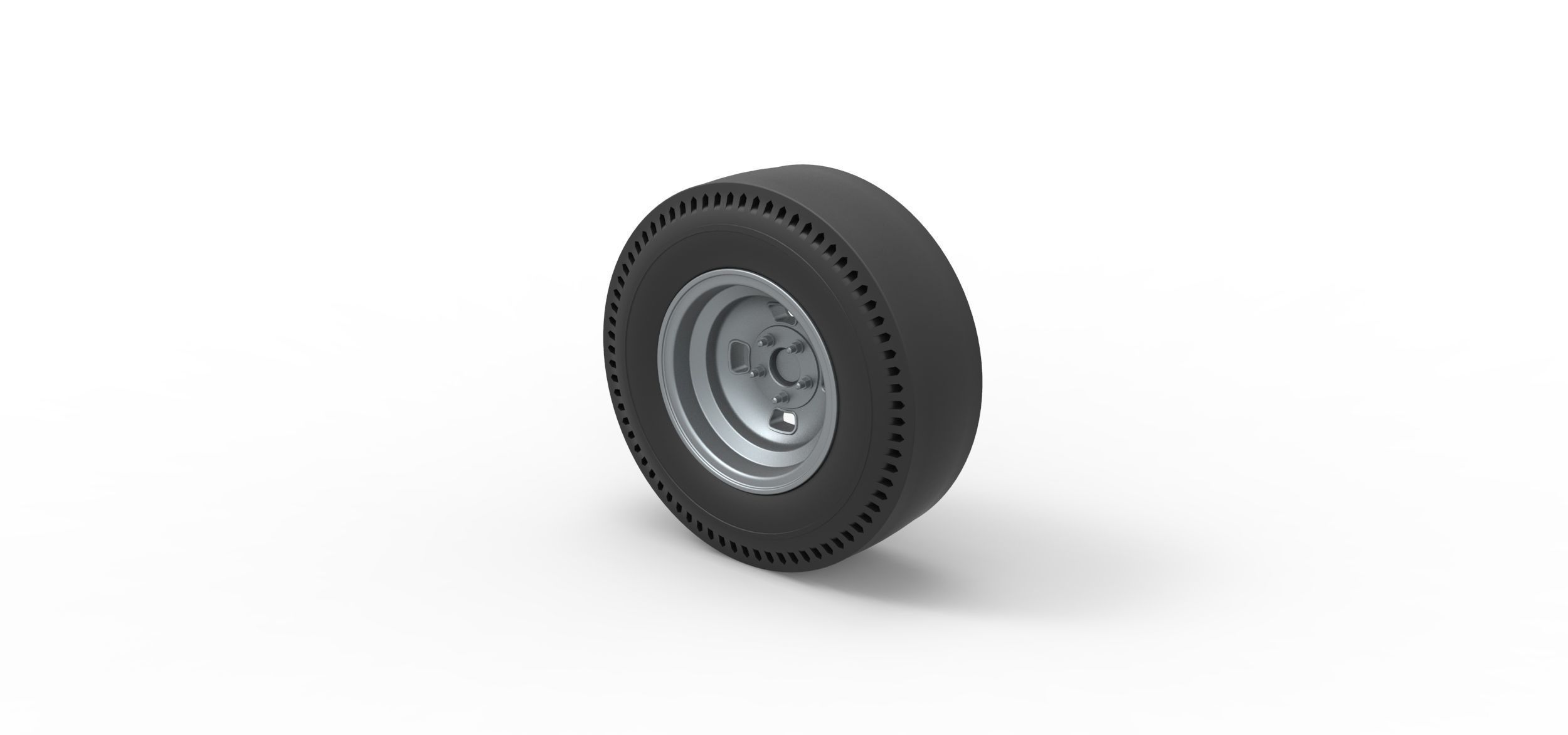 Rear wheel of vintage dragster Version 3 Scale 1 to 25 3D print model_6