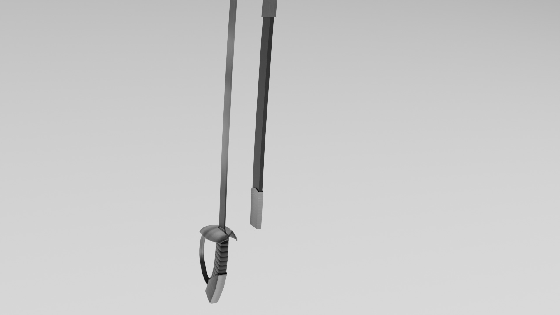 rapiers set 3d model 3D model_4