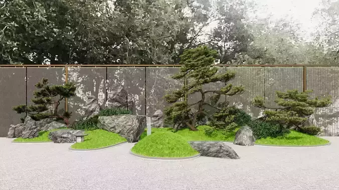 New Chinese - style Zen Courtyard Landscape Design
