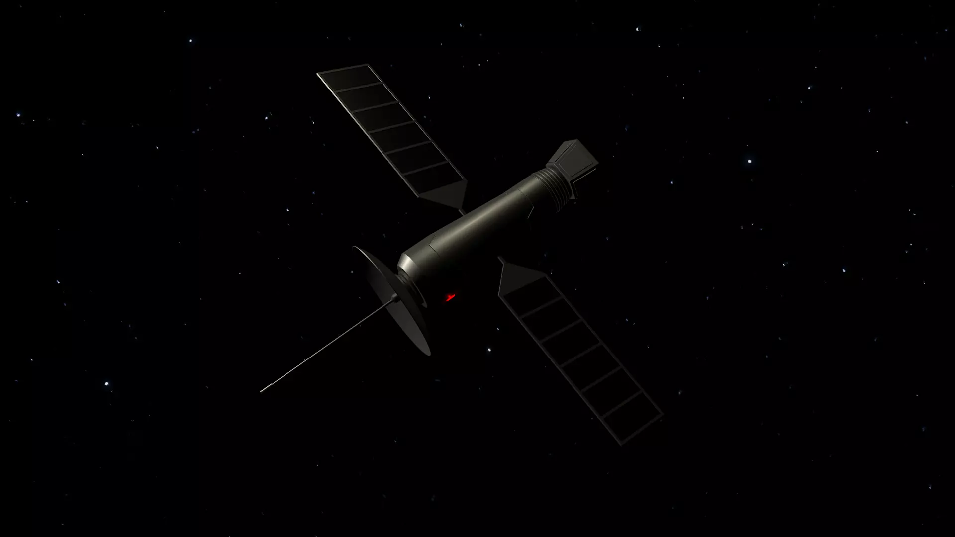 Cartoon Satellite 3D model