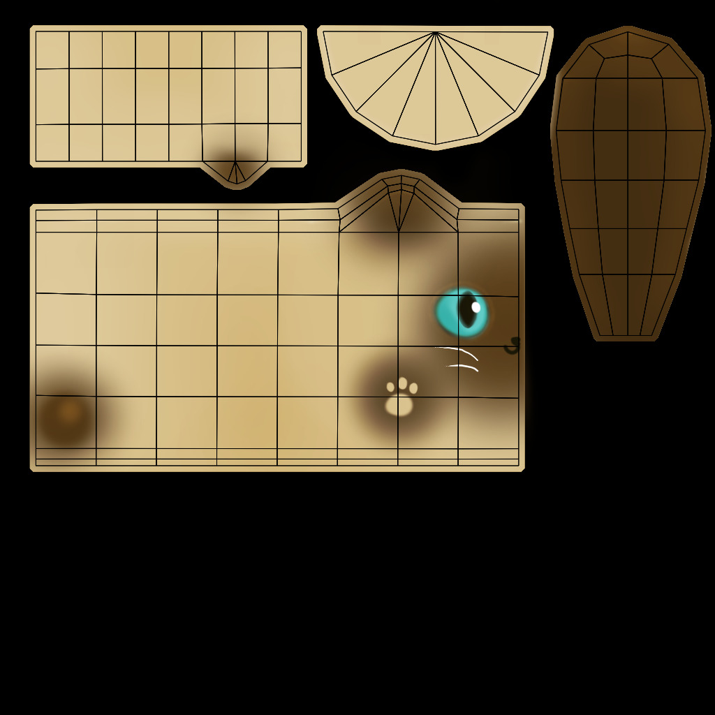 Stylized Cat Mug 3D Model Pack Low-poly 3D model_8