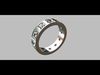 Square Setting Ring with 10 Point Gemstone 3D print model_1