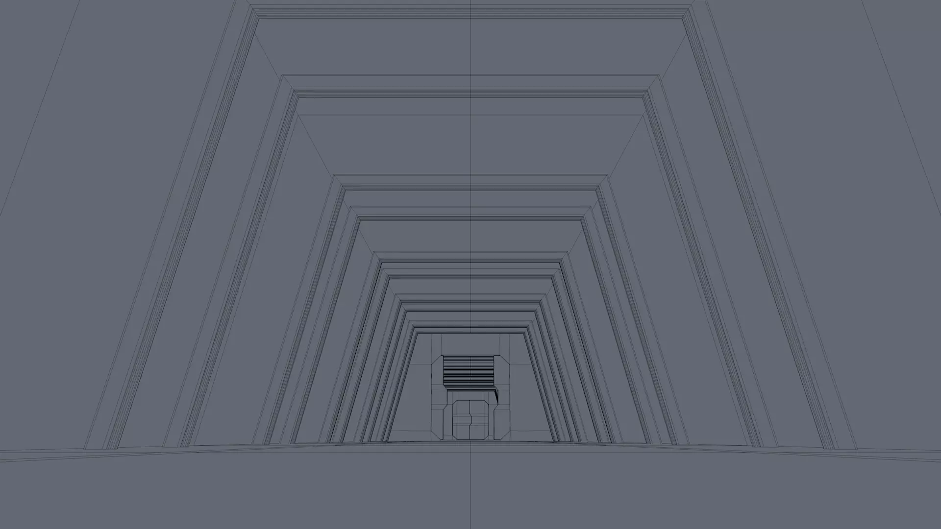 Sci Fi Tunnel Low-poly 3D model_15