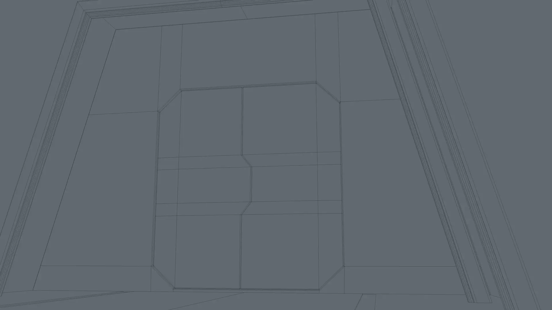 Sci Fi Tunnel Low-poly 3D model_12