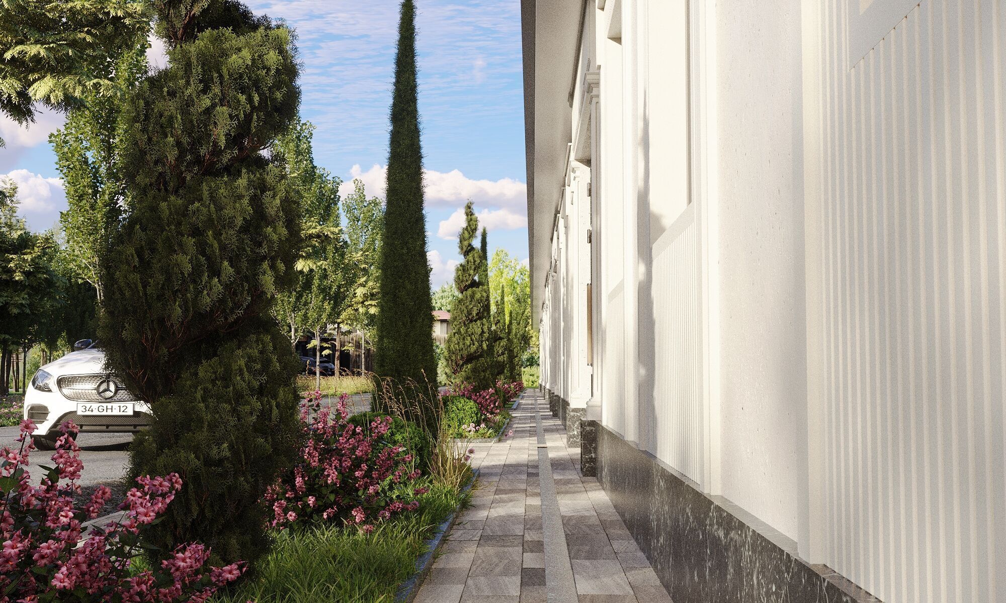 Realistic 3D Model of a Cottage House Exterior 3D model_1