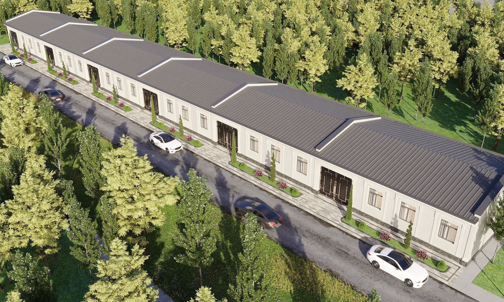 Realistic 3D Model of a Cottage House Exterior 3D model_3