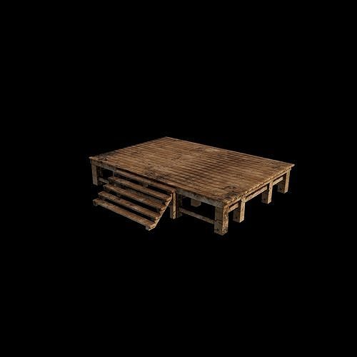 Wooden pallet 3D model