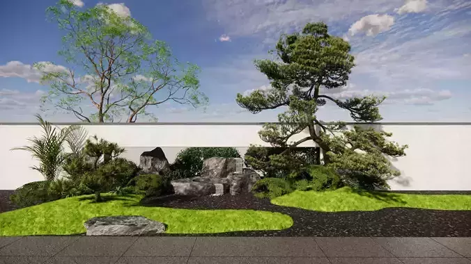 New Chinese - style Courtyard Landscape Design