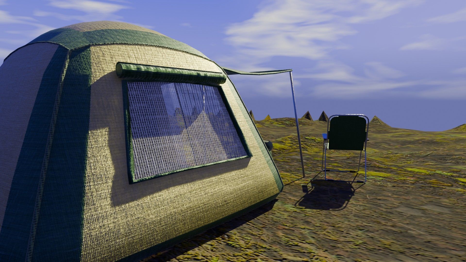 Camping Gear Trio - Low-Poly 3D Model Set Low-poly 3D model_11