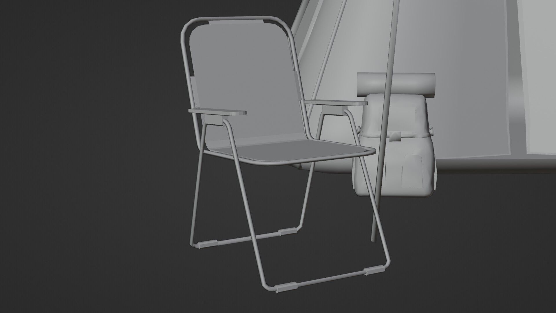 Camping Gear Trio - Low-Poly 3D Model Set Low-poly 3D model_18