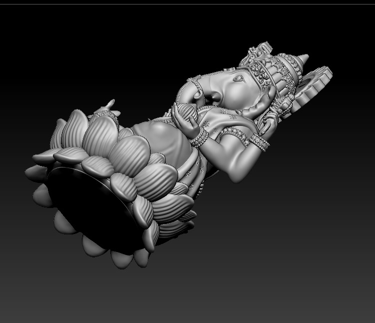 Ganesh jii Murti 3D print model 3D print model_26