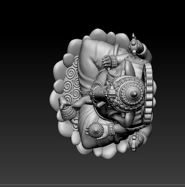 Ganesh jii Murti 3D print model 3D print model_17