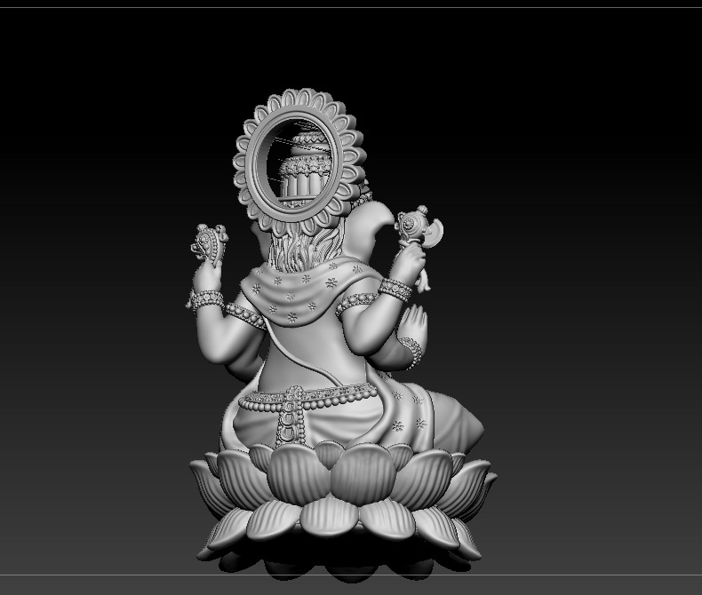 Ganesh jii Murti 3D print model 3D print model_8