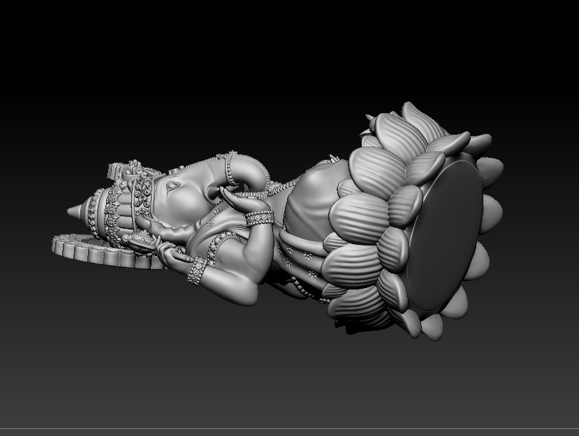 Ganesh jii Murti 3D print model 3D print model_25