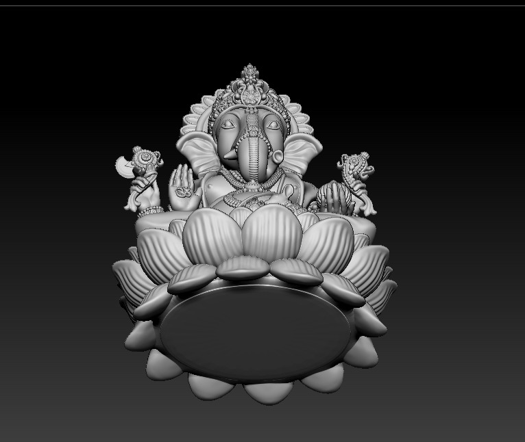 Ganesh jii Murti 3D print model 3D print model_21