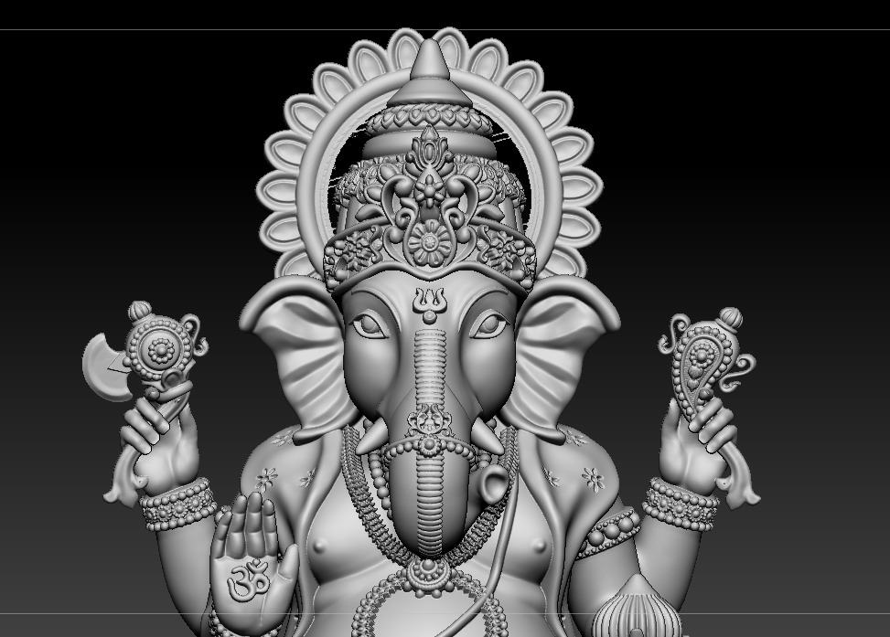 Ganesh jii Murti 3D print model 3D print model_28