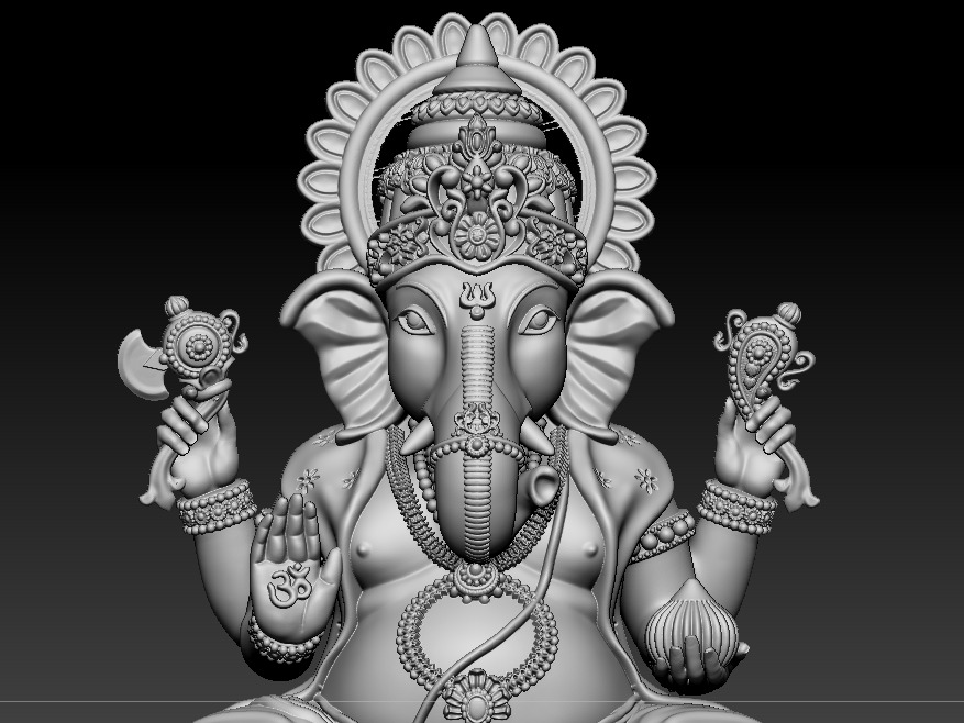 Ganesh jii Murti 3D print model 3D print model_2