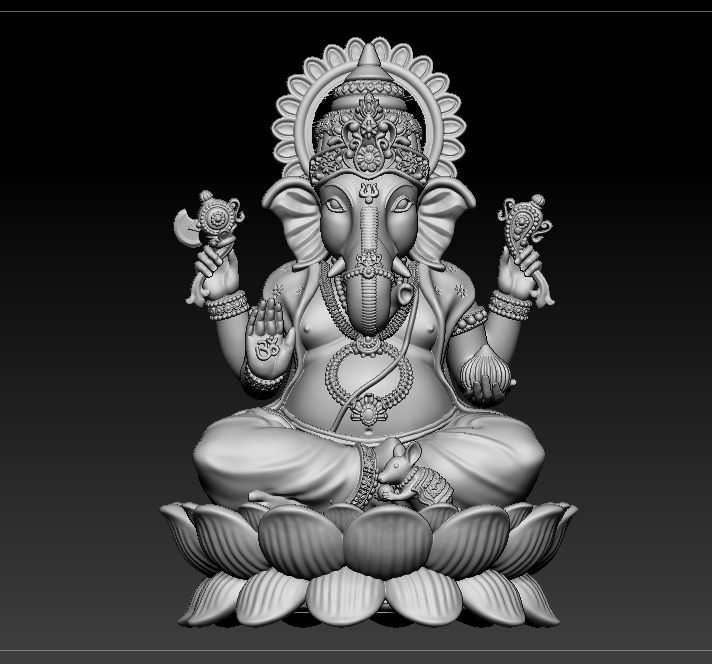 Ganesh jii Murti 3D print model 3D print model_18