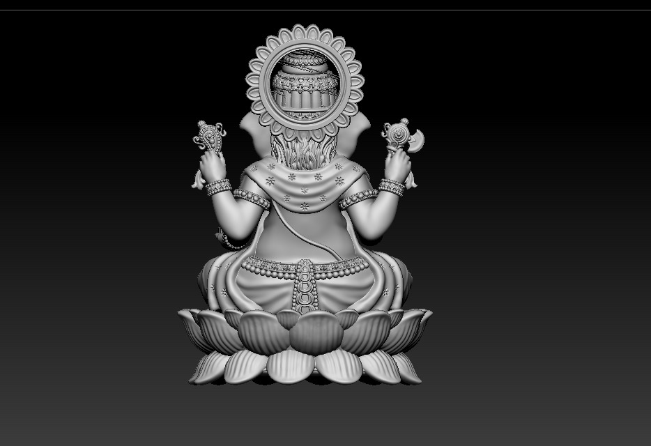 Ganesh jii Murti 3D print model 3D print model_10