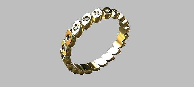 Bigodinho Navetes Ring 3D print model
