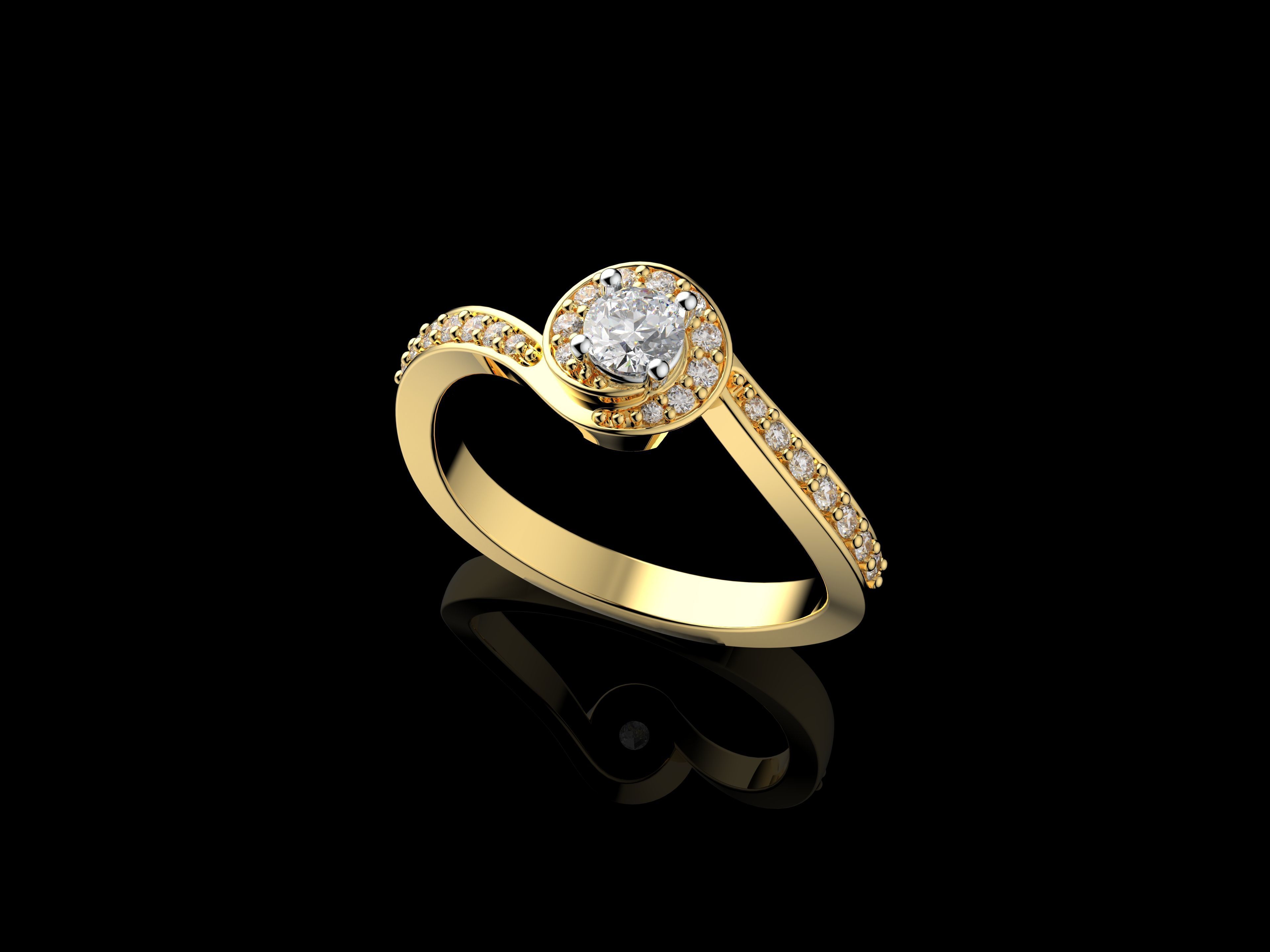 Gold N1414 3D print model_2