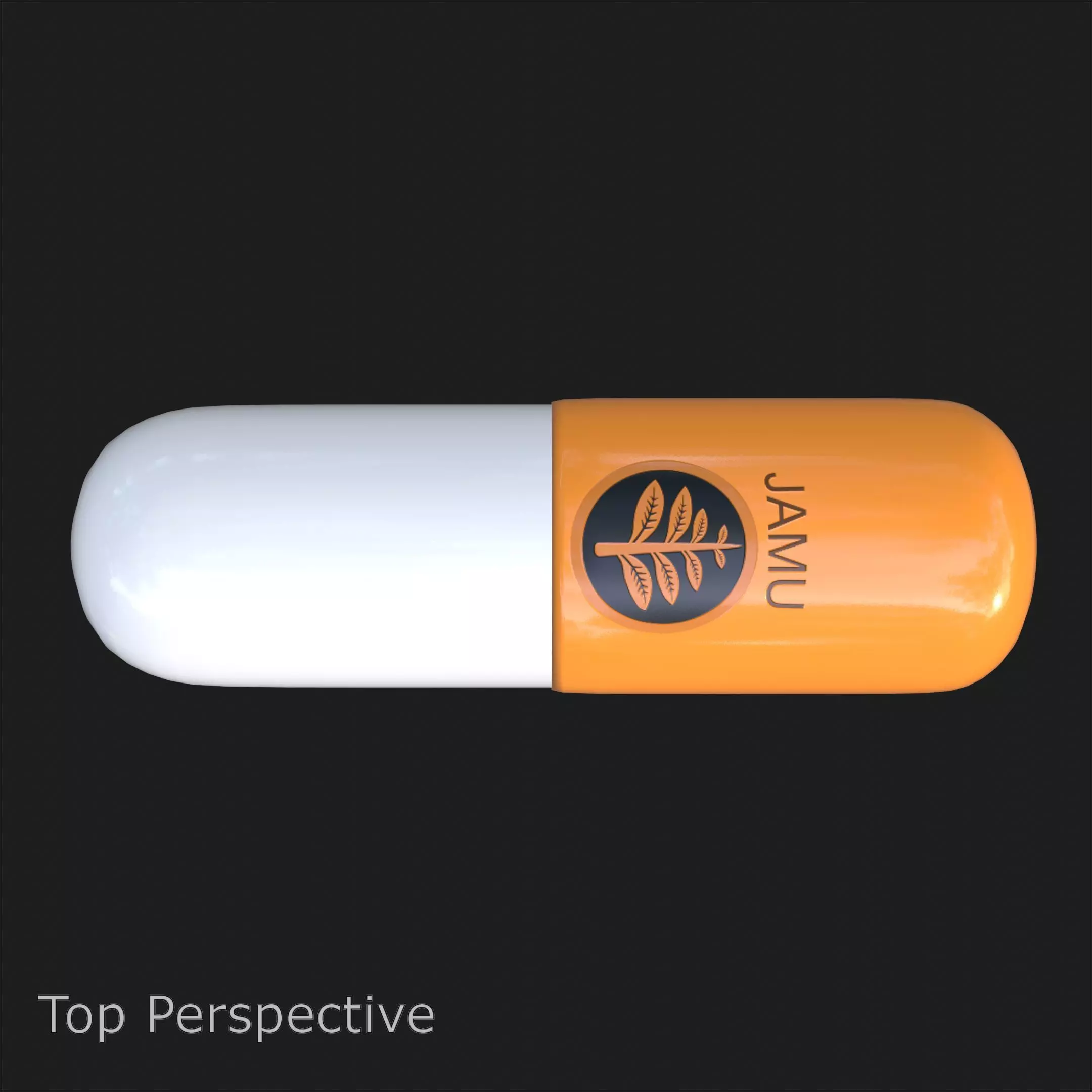 Jamu Indonesia Medicine Capsule Traditional Herbal Capsule 3D model