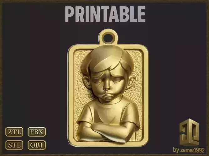 Sad Child Pendant
