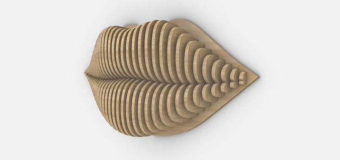 stl and dxf files for lips parametrics 12 mm separation 3D print model