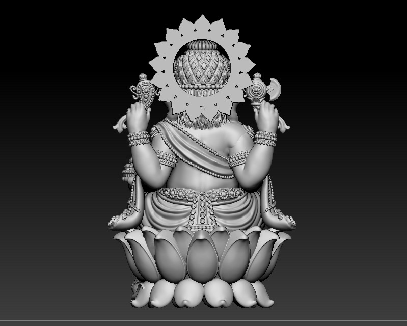Ganesh jii Murti 3D print model 3D print model_8