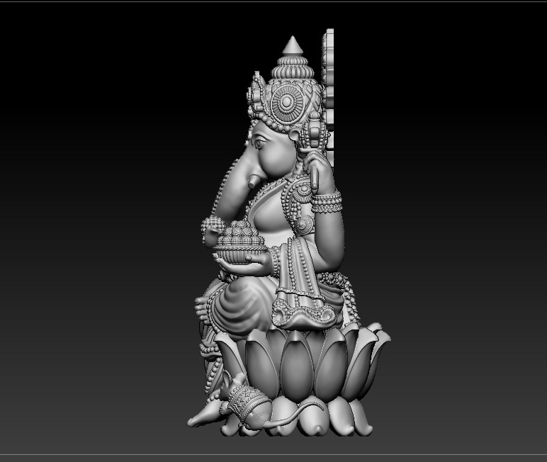 Ganesh jii Murti 3D print model 3D print model_12