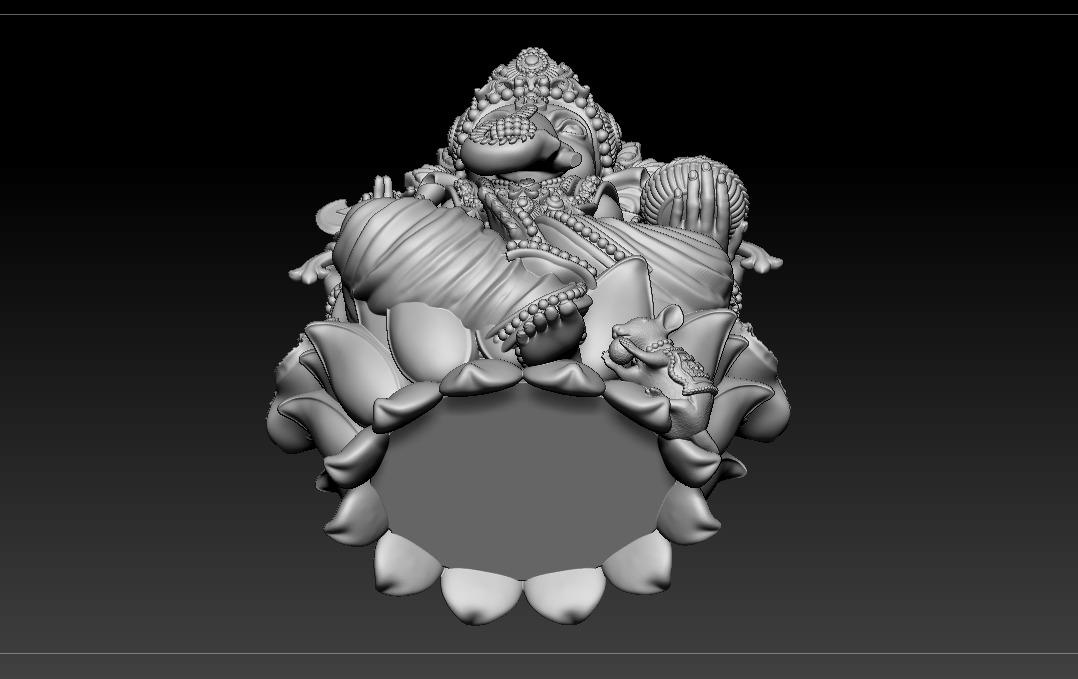 Ganesh jii Murti 3D print model 3D print model_15