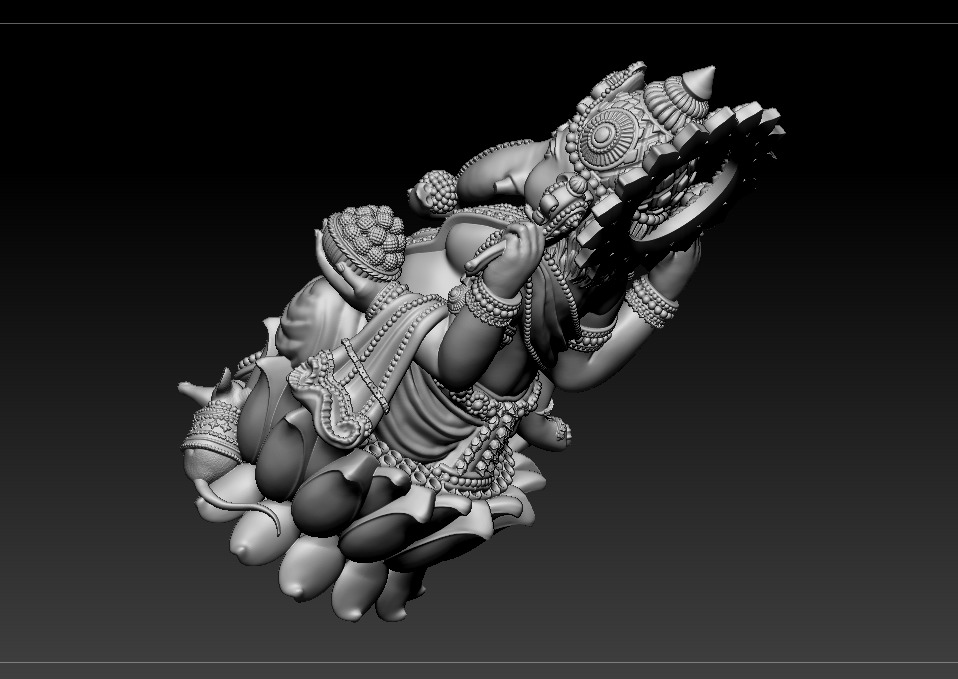 Ganesh jii Murti 3D print model 3D print model_31