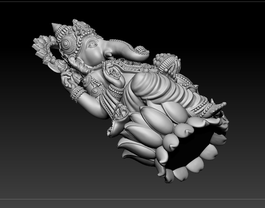 Ganesh jii Murti 3D print model 3D print model_17