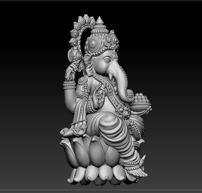 Ganesh jii Murti 3D print model 3D print model_11