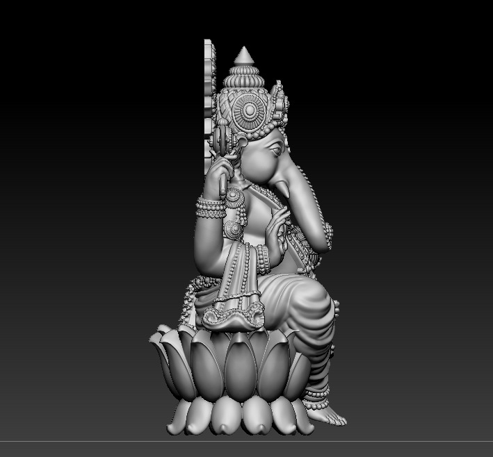 Ganesh jii Murti 3D print model 3D print model_22