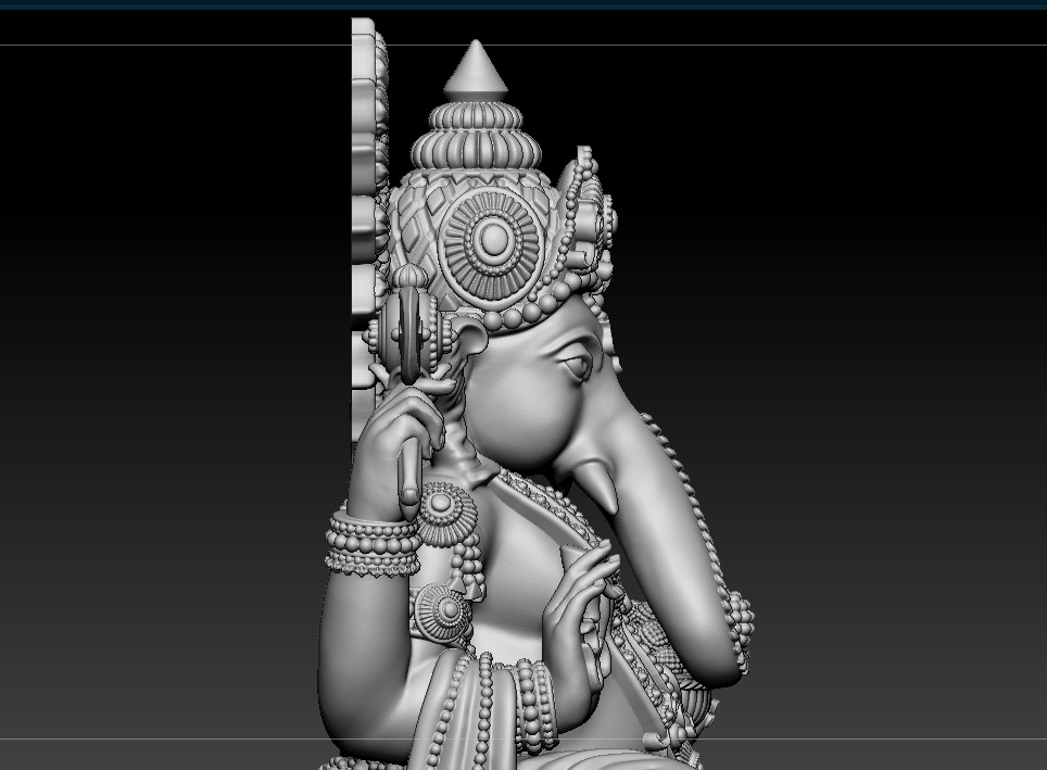 Ganesh jii Murti 3D print model 3D print model_4