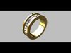 Pyramids Ring 3D print model_1