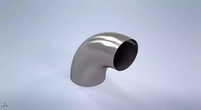 24 inches NPS BW 90 Degrees LR Elbows ASME-ANSI 3D print model