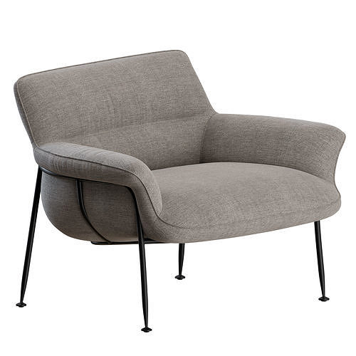 Atli Lounge Chair by Wendelbo 3D model