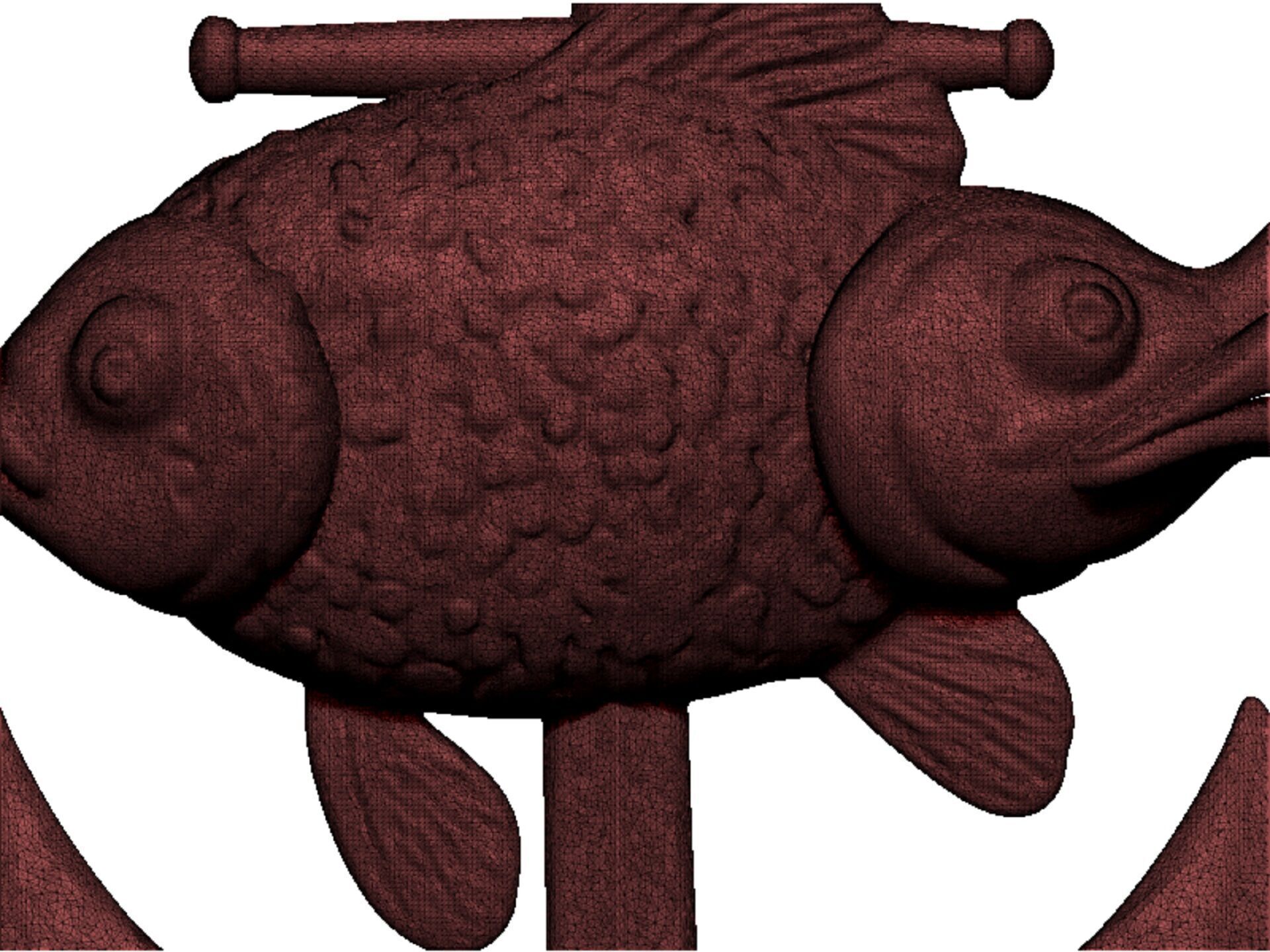 goldfish anchor pendant 3D print model_10